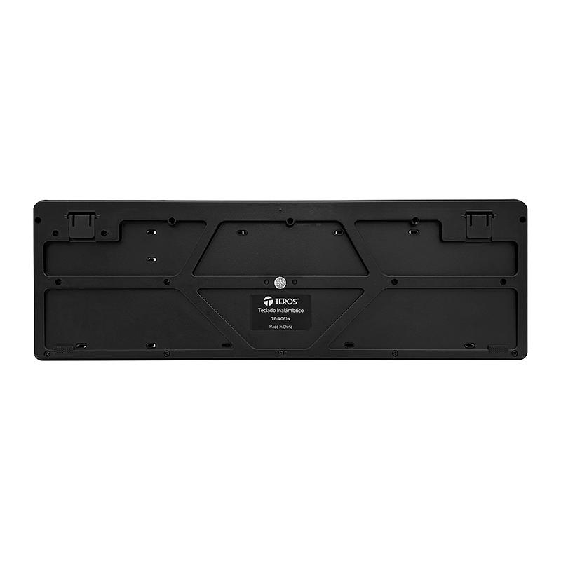 Vista 3 de Kit Teclado + Mouse Inalámbrico Teros TE-4061N Negro