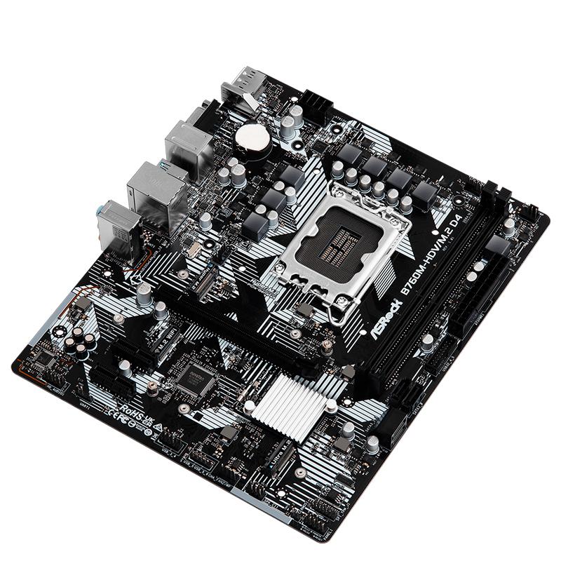 Vista 2 de Placa Madre ASRock B760M-HDV/M.2 D4 mATX