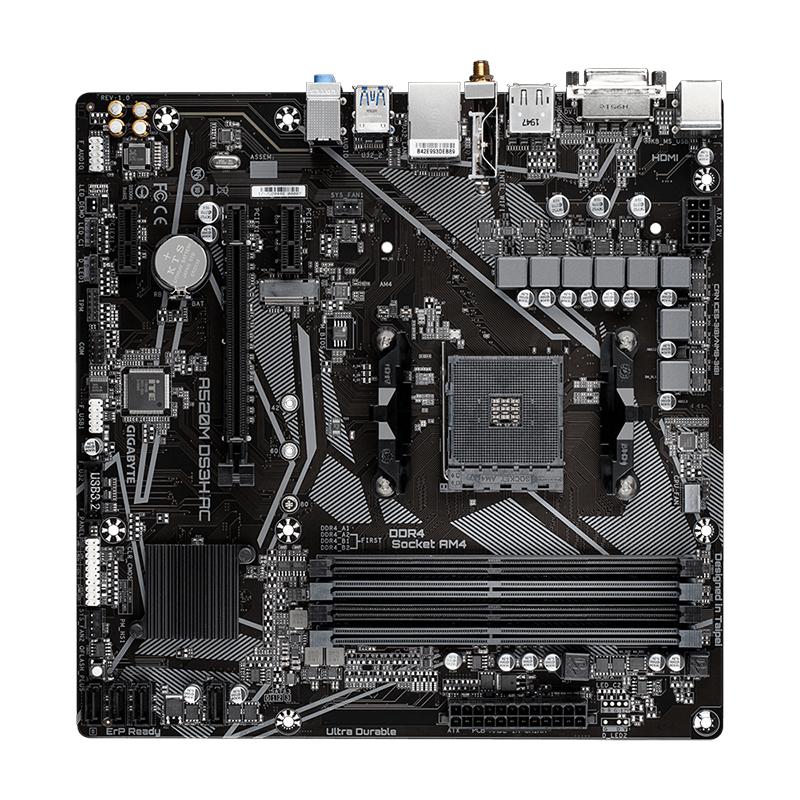 Motherboard Gigabyte A520M DS3H AC AM4 DDR4 Wi-Fi