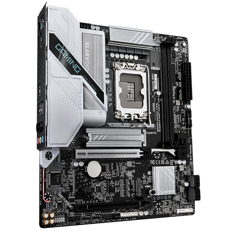Vista 3 de Motherboard Gigabyte B860M Gaming WiFi6 LGA 1851 mATX