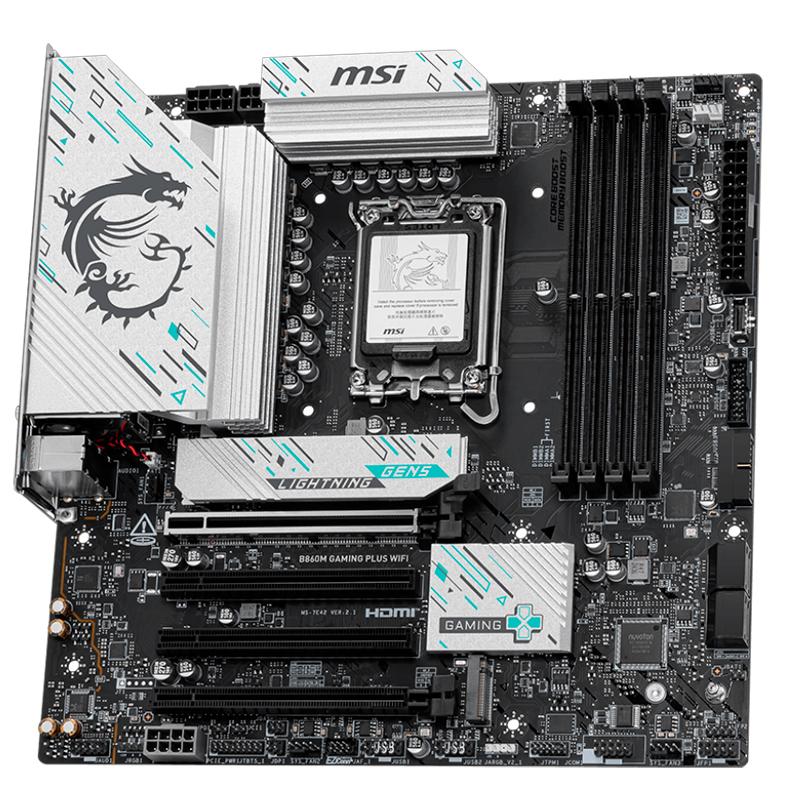 Vista 3 de Motherboard MSI B860M GAMING PLUS WIFI (LGA 1851 mATX)