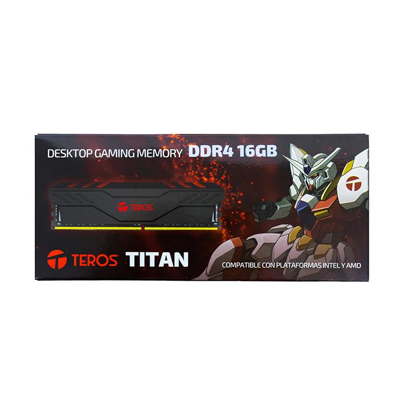 Vista 3 de Memoria RAM Teros Titan 16GB DDR4 3200MHz Negra