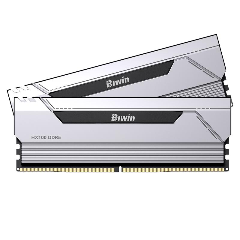 Vista 2 de Memoria RAM Biwin HX100 32GB (2x16GB) DDR5 6000MHz Plata