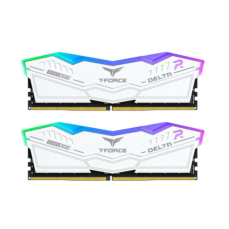 Vista 2 de Memoria RAM TeamGroup DELTA RGB 32GB DDR5-6000MHz White