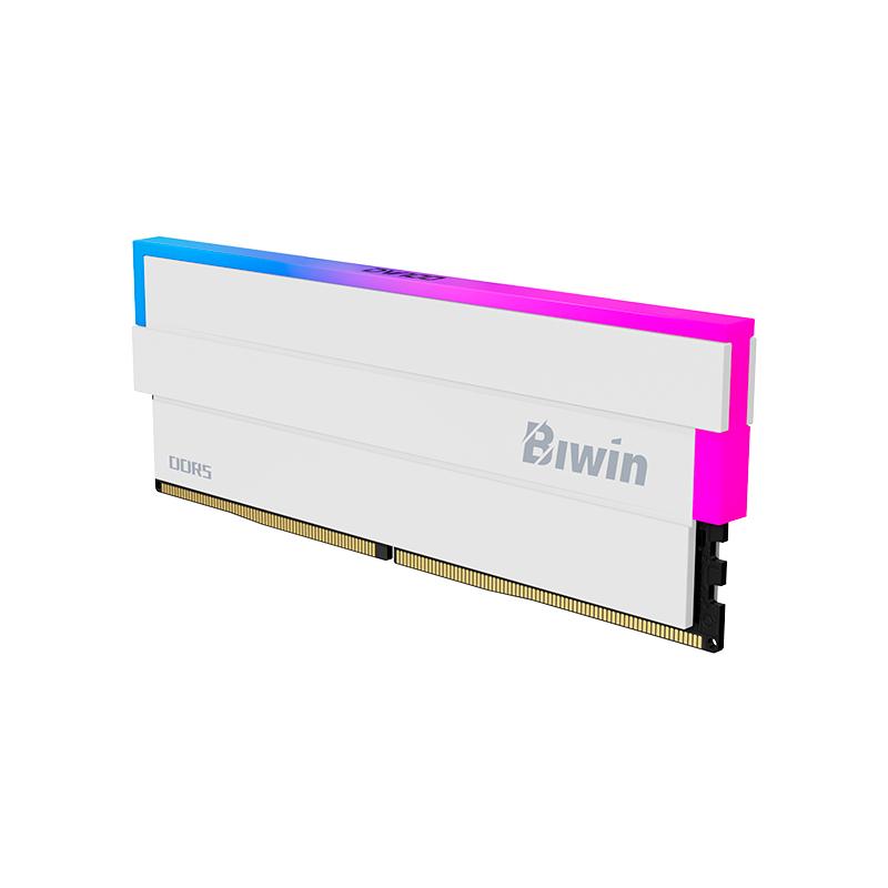 Vista 3 de Memoria RAM Biwin Opal DW100 RGB 64GB DDR5-6000MHz Blanco
