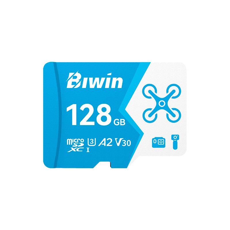 Vista 2 de Memoria Flash MicroSD Biwin MS160 128GB, Interfaz: UHS-I, C10, U3, V30, A2, 4K UDH