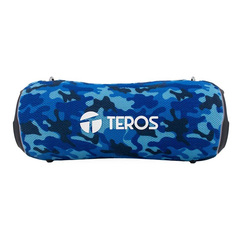 Vista 2 de Parlante Teros Ultra TE-6046BM Bluetooth RGB (Camuflado Azul)