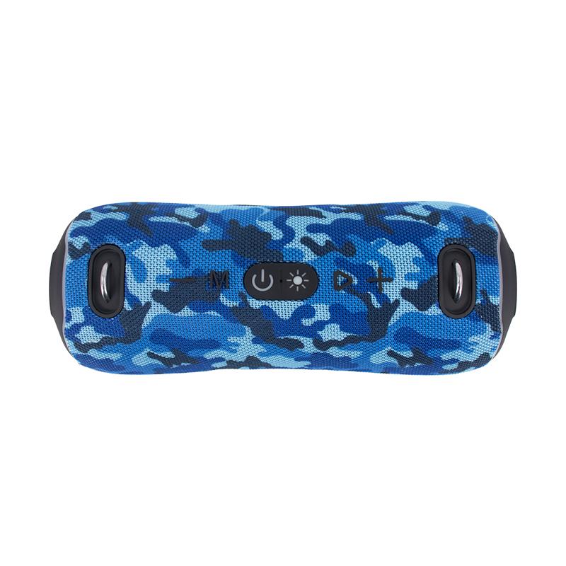 Vista 4 de Parlante Teros Ultra TE-6046BM Bluetooth RGB (Camuflado Azul)