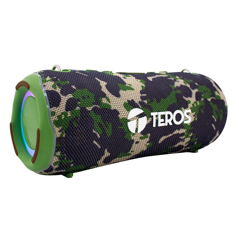 Vista 4 de Parlante Portátil Teros Ultra TE-6046G (Camuflado Verde, 40W)