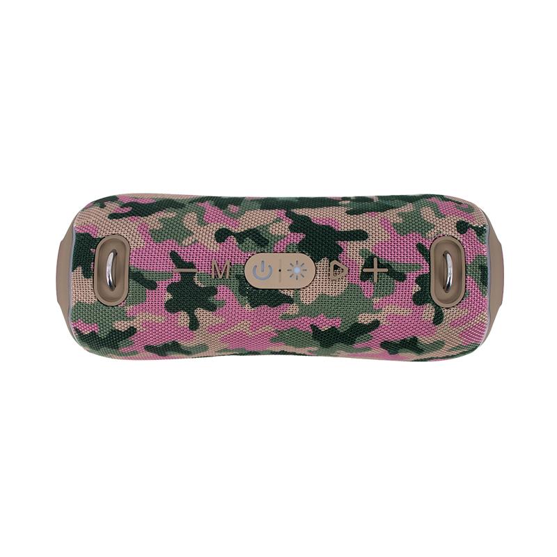 Vista 2 de Parlante Teros Ultra TE-6046M Bluetooth RGB (Camuflado Marrón)
