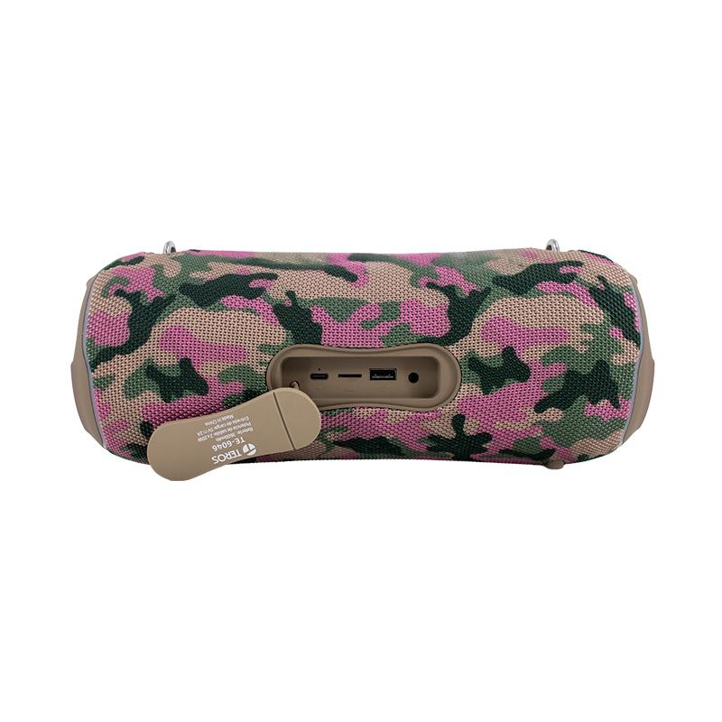 Vista 3 de Parlante Teros Ultra TE-6046M Bluetooth RGB (Camuflado Marrón)