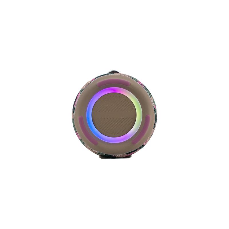 Vista 4 de Parlante Teros Ultra TE-6046M Bluetooth RGB (Camuflado Marrón)