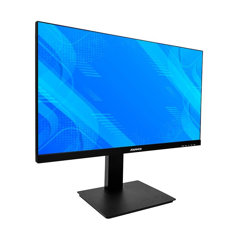 Vista 3 de Monitor Plano Advance ADV-2450S, 23.8" FHD IPS, 100Hz, 5ms, HDMI, DP, Audio Out, Parlantes