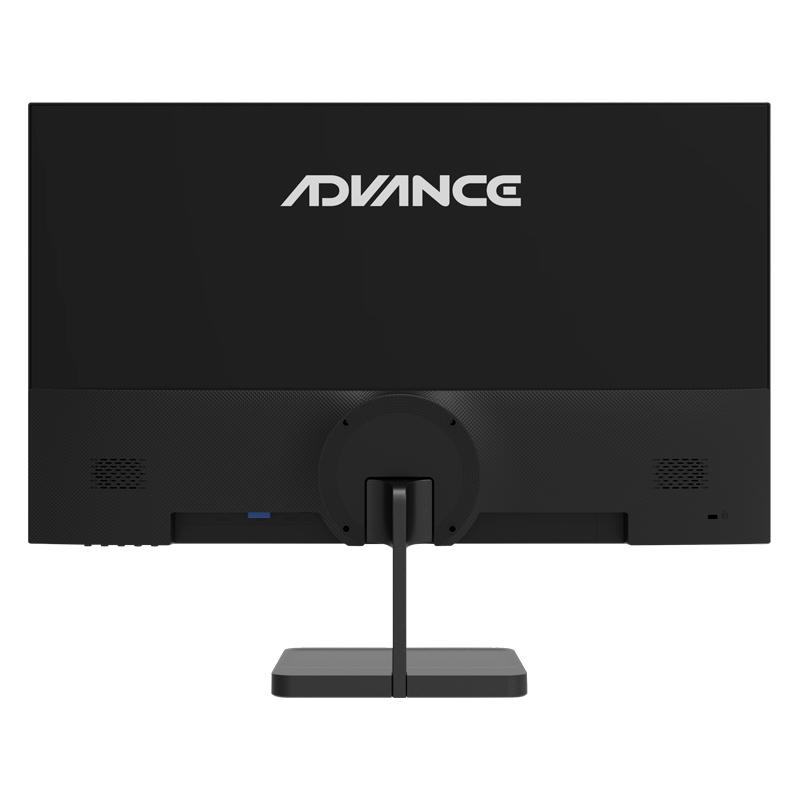Vista 2 de Monitor Plano Advance ADV-2453S, 23.8" FHD IPS,120Hz, 1ms, HDMI, DP, VGA, Parlantes, Negro