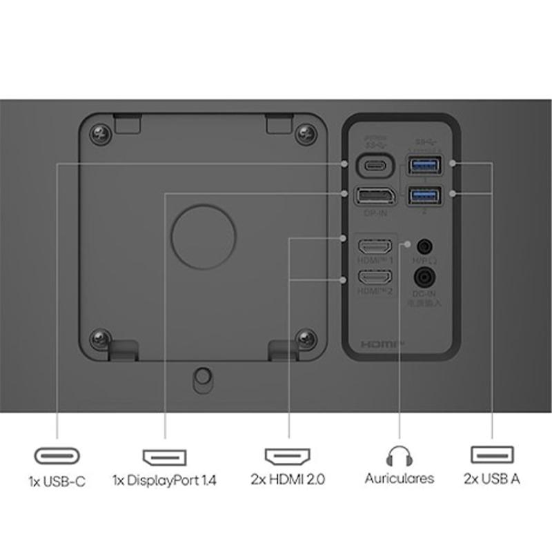 Vista 4 de Monitor LG 27" UHD DCI-P3 con PIVOT