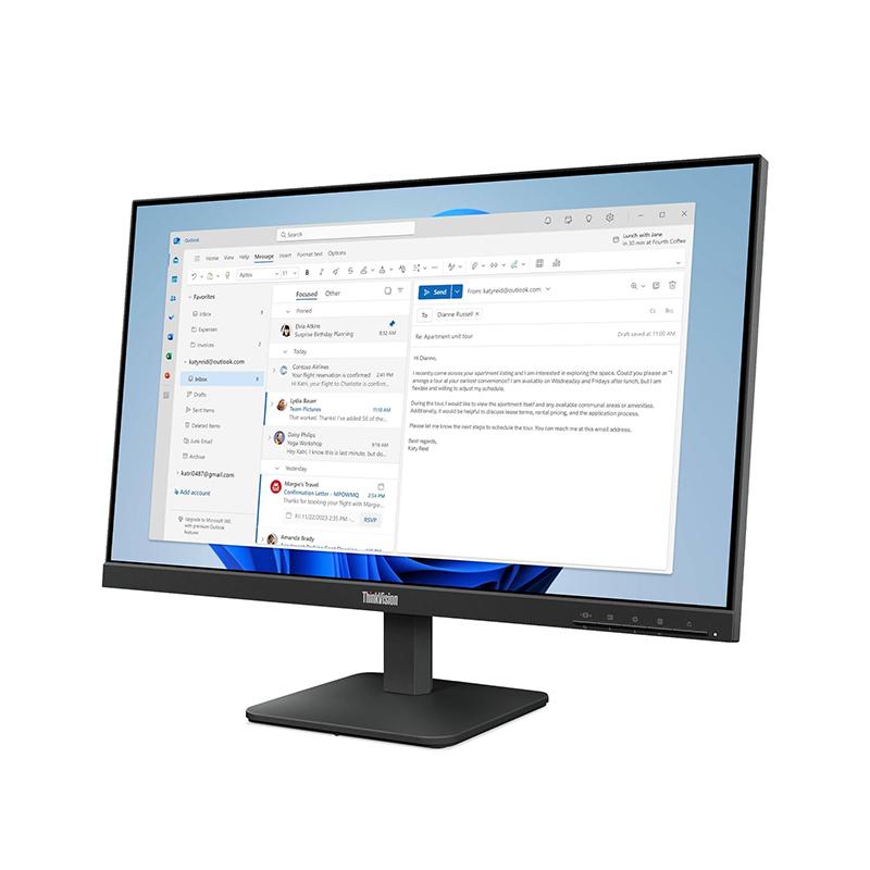 Vista 3 de Monitor Lenovo ThinkVision S24-4e 23.8" FHD IPS