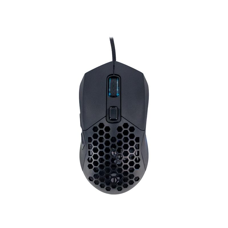 Mouse Gamer Teros TE-1232G RGB 7200 DPI Óptico Negro