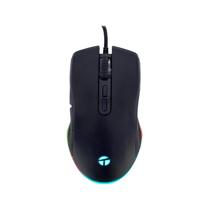 Mouse Gamer Teros TE-1233G RGB 7200 DPI Óptico USB Negro