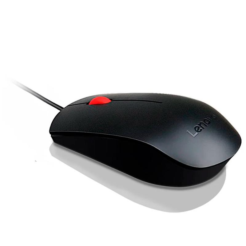 Vista 2 de Mouse Óptico Lenovo Essential USB Negro