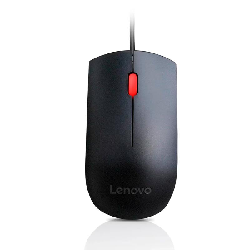 Vista 3 de Mouse Óptico Lenovo Essential USB Negro