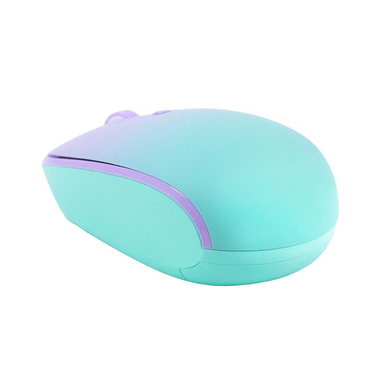 Vista 2 de Mouse Inalámbrico Teros TE-1239S 2.4GHz Morado