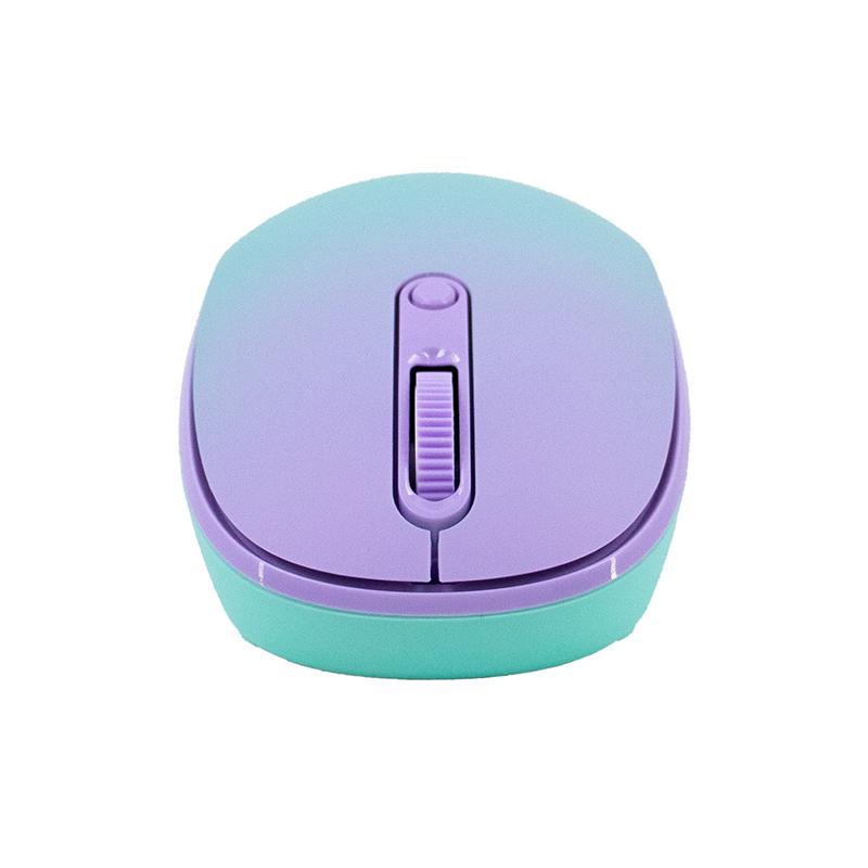Vista 3 de Mouse Inalámbrico Teros TE-1239S 2.4GHz Morado