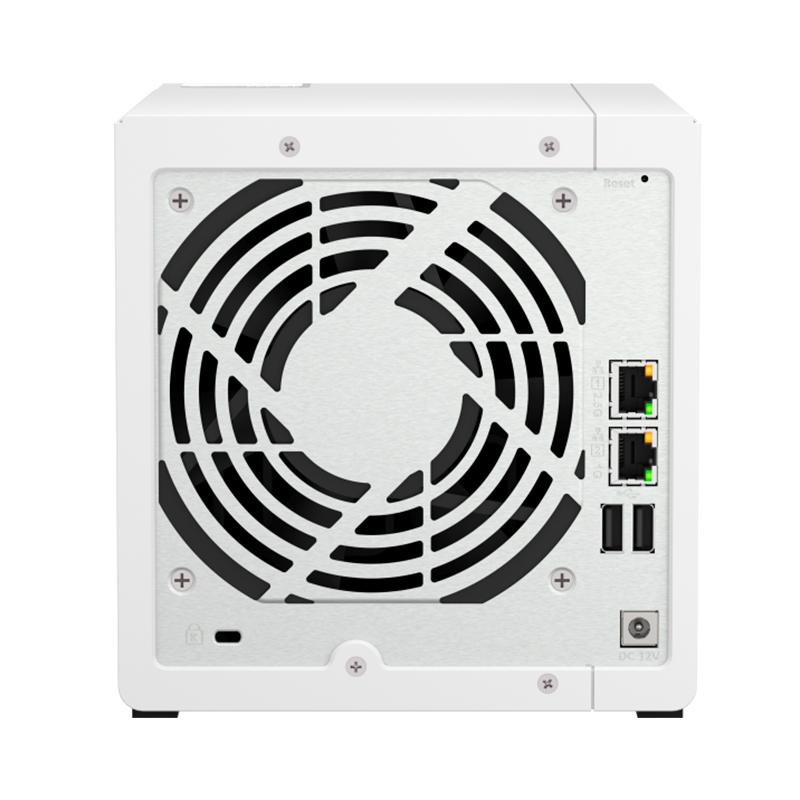 Vista 3 de Servidor NAS QNAP TS-433-4G, ARM Cortex A55 4C/2GHz, 4GB RAM(On-Board), Bahias 4x3.5" SATA