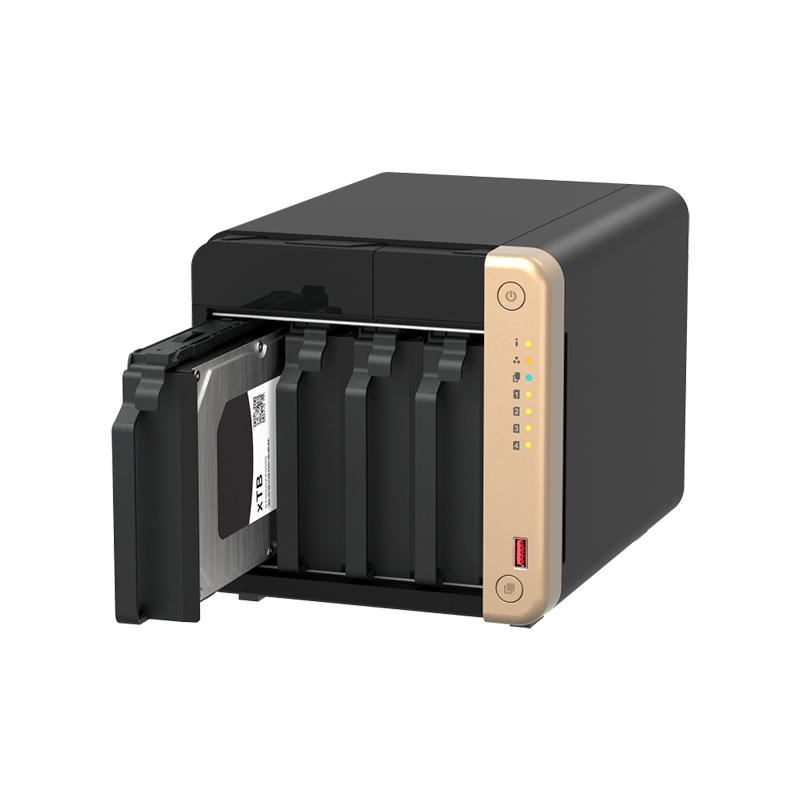 Vista 3 de Servidor NAS QNAP TS-464-8G, Celeron N5095 4C/2.9GHz, 8GB DDR4 / Bahias: 4 x 3.5" SATA