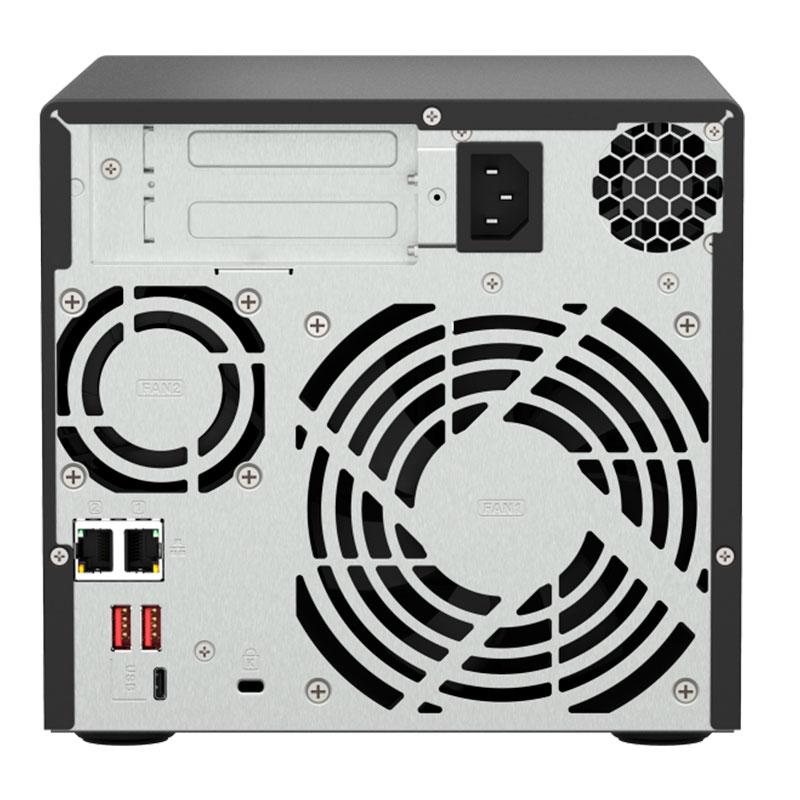 Vista 3 de Servidor NAS QNAP TS-473A, AMD Ryzen V1500B/2.2GHz, 8GB DDR4 SODIMM, Bahias: 4 x 3.5" SATA