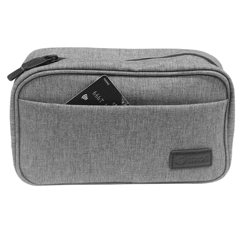 Vista 2 de Organizador Teros TE-ACS9014 Gris para Cables y Accesorios
