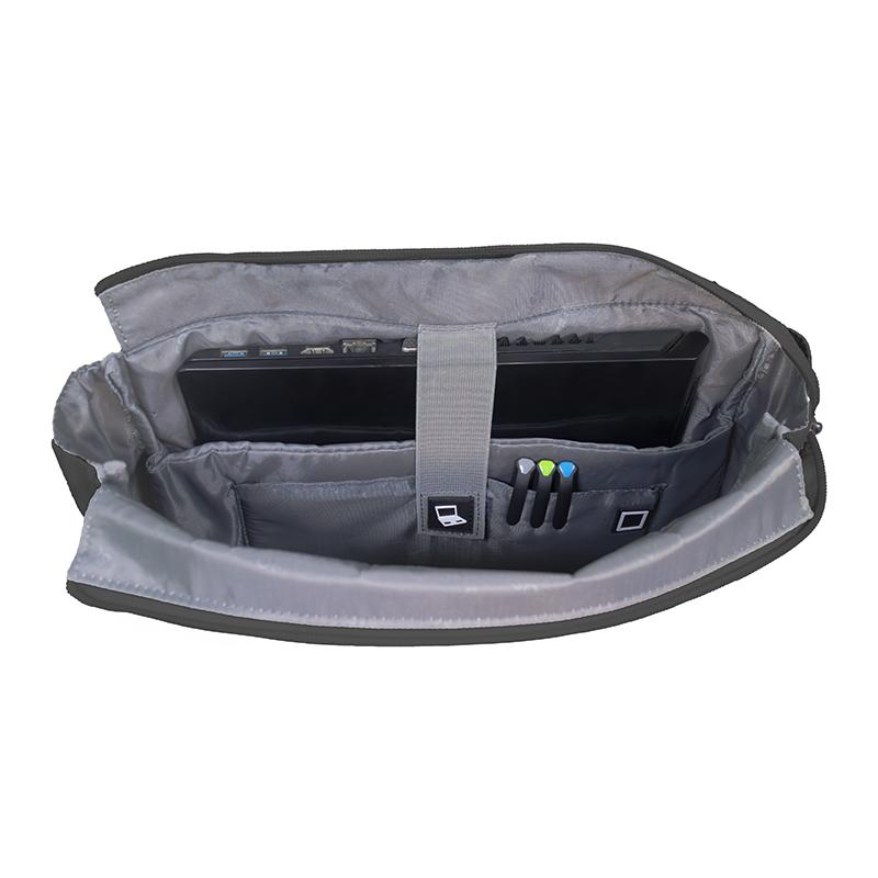 Vista 5 de Bolso Bandolera Teros Rossan Black para Laptops 15.6"