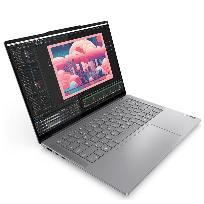 Vista 2 de Notebook Lenovo Yoga Pro 7 14.5" WQXGA+ OLED AMD Ryzen AI 9 32GB RAM