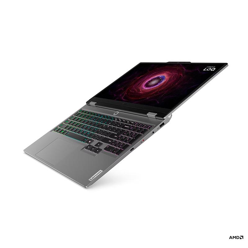 Vista 2 de Notebook Lenovo Gaming LOQ 15ARP9 15.6" FHD IPS Ryzen 5 12GB DDR5