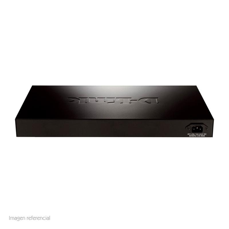 Vista 2 de Switch PoE D-Link DGS-1210-28P Capa 2 Gigabit 24 Puertos