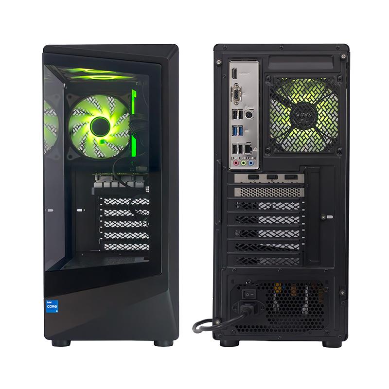 Vista 3 de PC TE-8001G Core i5 14400F 2.5/4.7Ghz 16GB DDR5-5600 RTX3050 6GB Ubuntu, negro, Teros