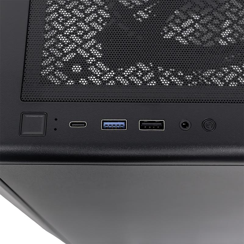 Vista 5 de PC TE-8001G Core i5 14400F 2.5/4.7Ghz 16GB DDR5-5600 RTX3050 6GB Ubuntu, negro, Teros