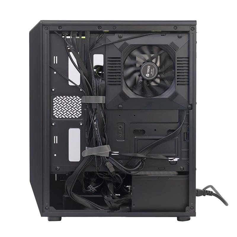Vista 7 de PC TE-8001G Core i5 14400F 2.5/4.7Ghz 16GB DDR5-5600 RTX3050 6GB Ubuntu, negro, Teros