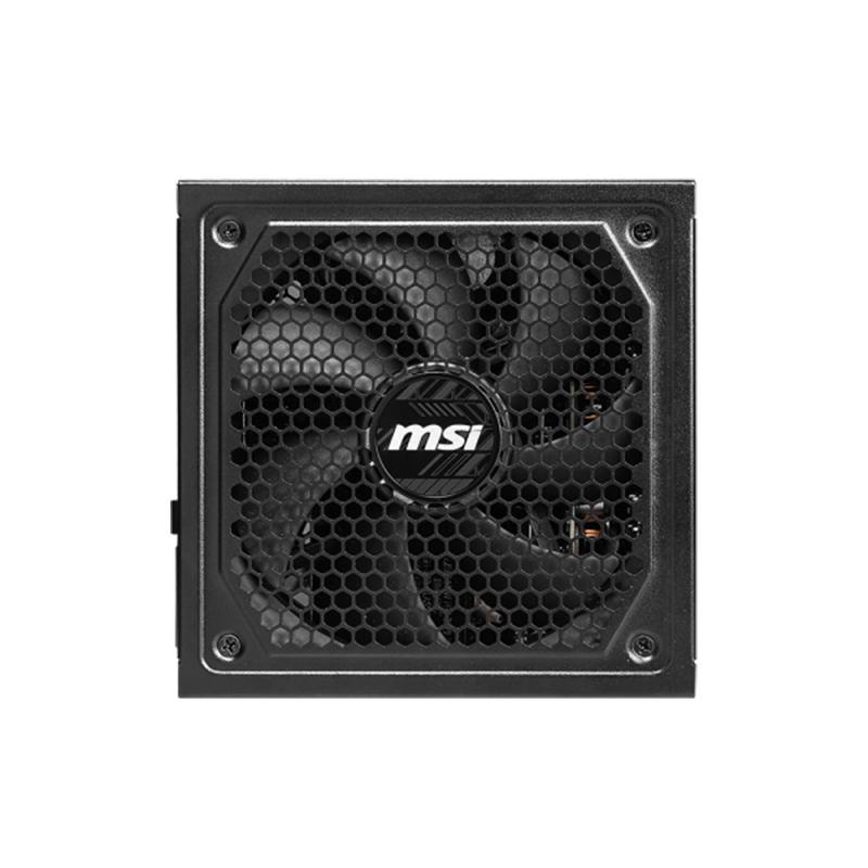 Vista 3 de Fuente de Poder MSI MAG A1000GL PCIE5 1000W 80 Plus Gold