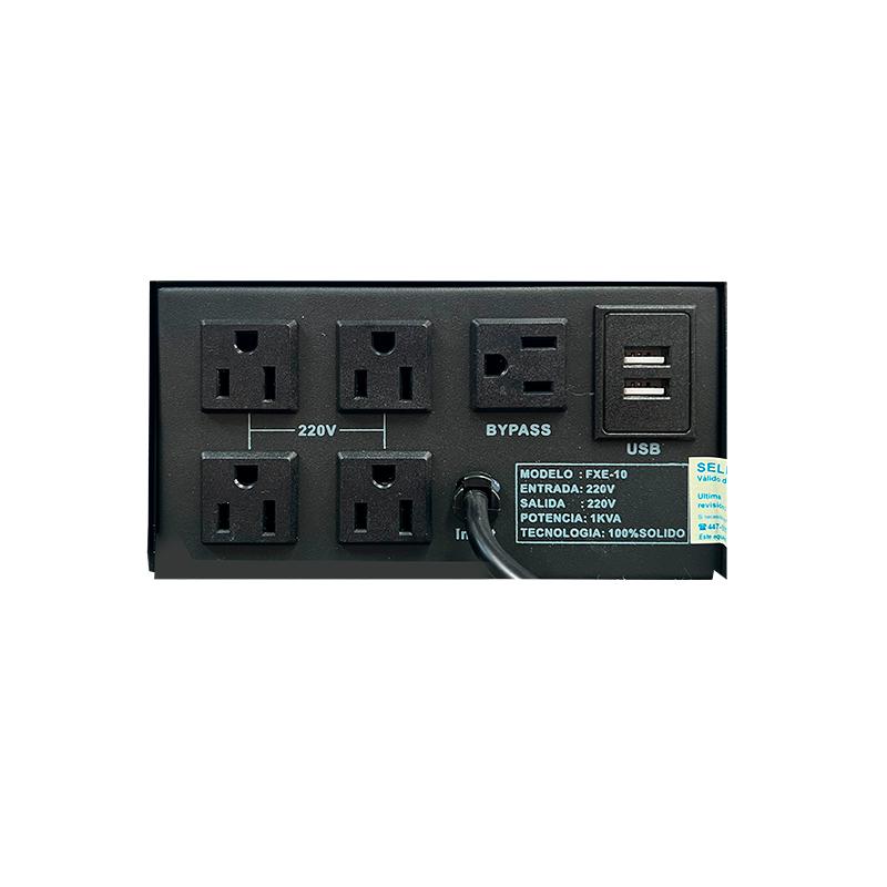 Vista 2 de Estabilizador Elise FXE-10 Sólido 1.0kVA (220VAC)