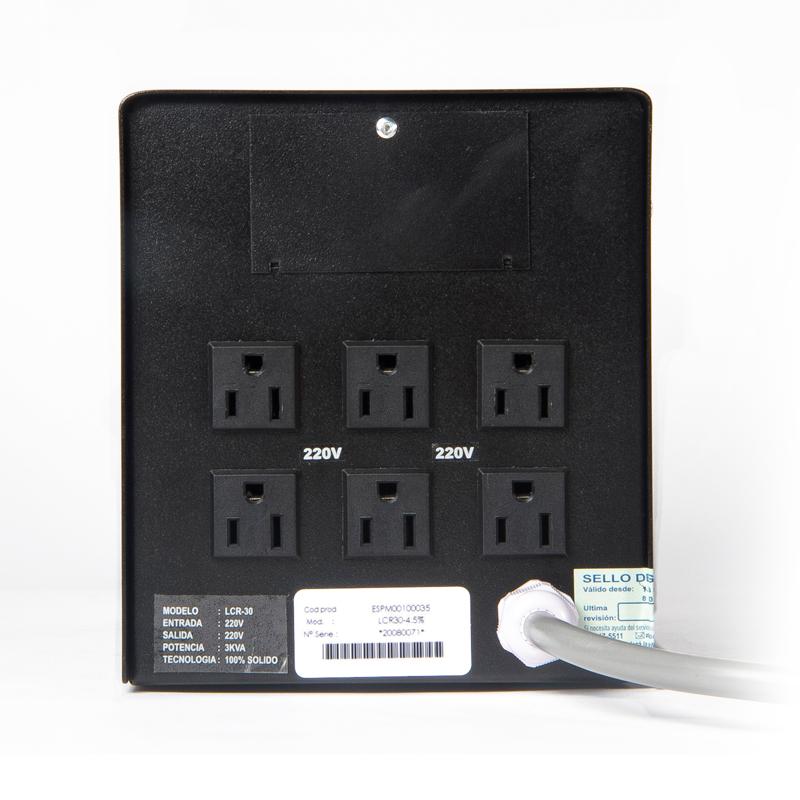 Vista 2 de Estabilizador Elise Ieda Poder LCR30 3.0KVA 220V