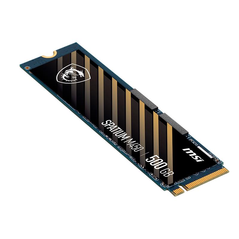 Vista 2 de SSD MSI SPATIUM M450 500GB M.2 NVMe PCIe Gen4