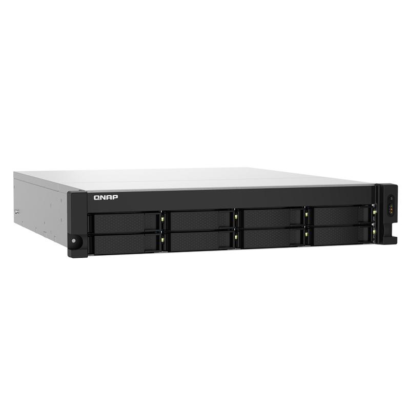 Vista 3 de Servidor NAS QNAP TS-832PXU-RP-4G, AL324 ARM Cortex-A57 4C/1.7G, 4GB DDR4, 8 x3.5" SATA