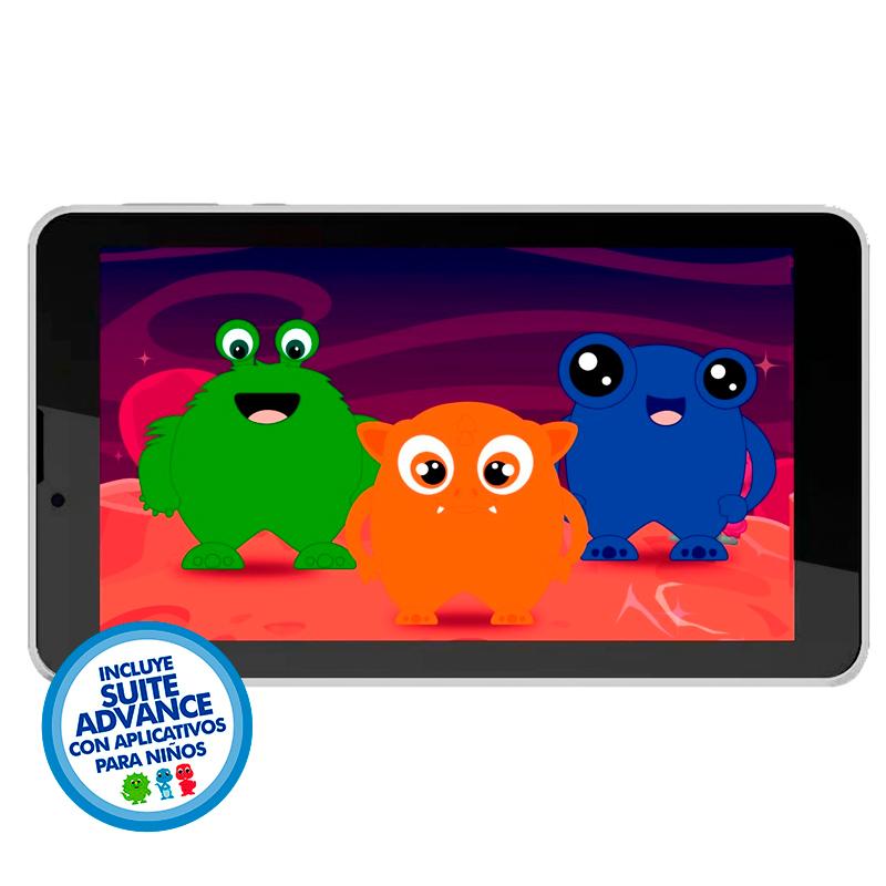 Vista 2 de Tablet Advance Intro TR7988, 7" IPS 1024x600, Android 10 Go, 3G, Dual SIM, 16GB, RAM 1GB