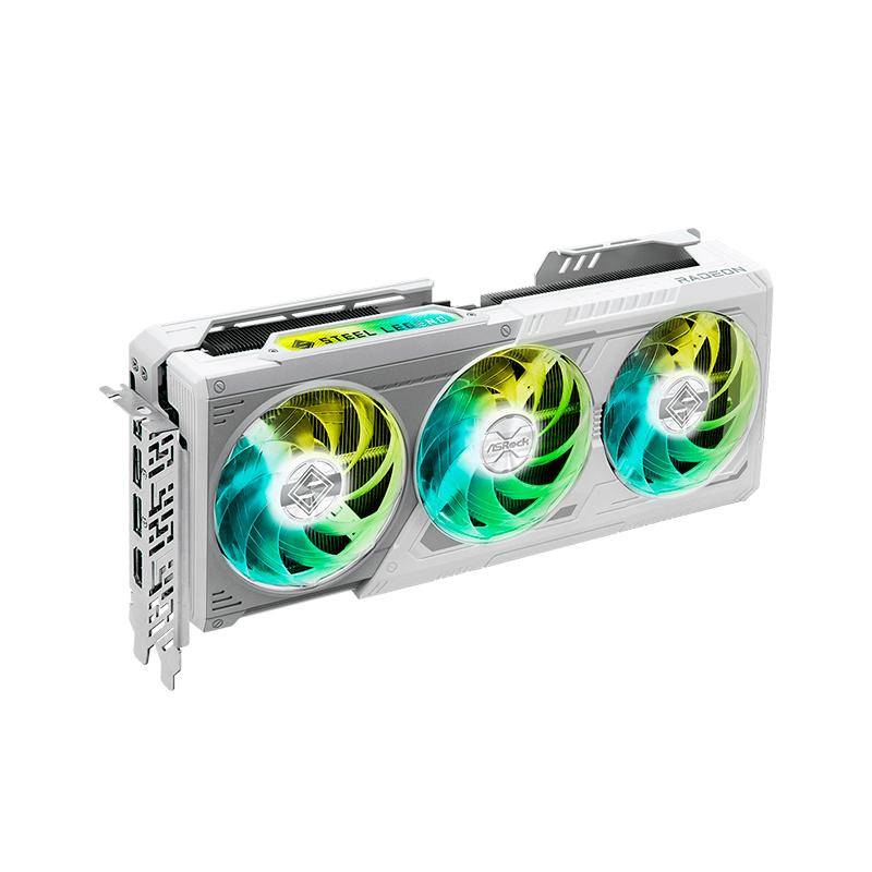 Vista 2 de Tarjeta de Video ASRock AMD Radeon RX 9070 XT Steel Legend 16GB GDDR6