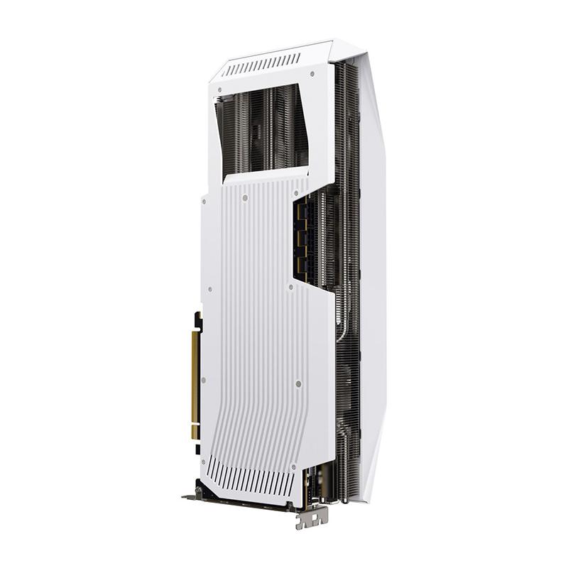 Vista 2 de Tarjeta de video XFX Mercury AMD Radeon RX 9070XT OC White Gaming Edition,16GB DDR6, PCIe5