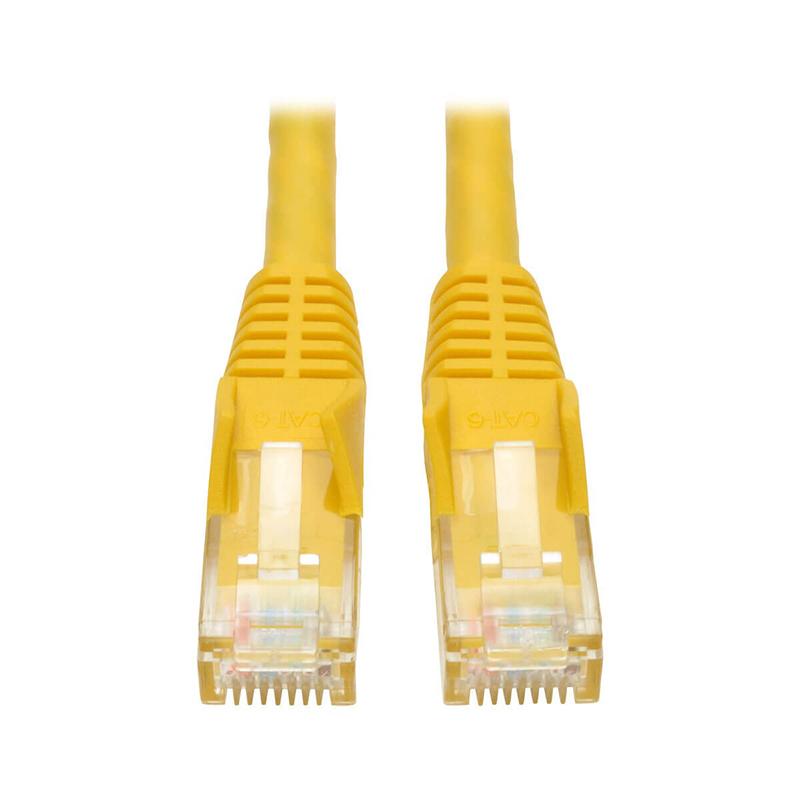 Cable Ethernet Cat6 Tripp Lite Gigabit UTP, PoE, Amarillo, 61 cm