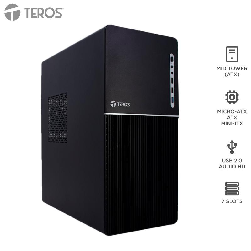 Case Teros TE-1037S ATX 250W USB 3.0 Negro