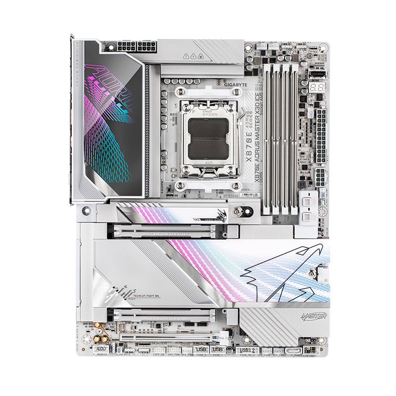 Motherboard GIGABYTE X870E AORUS MASTER X3D ICE, Chipset AMD X870E, Socket AMD AM5, ATX