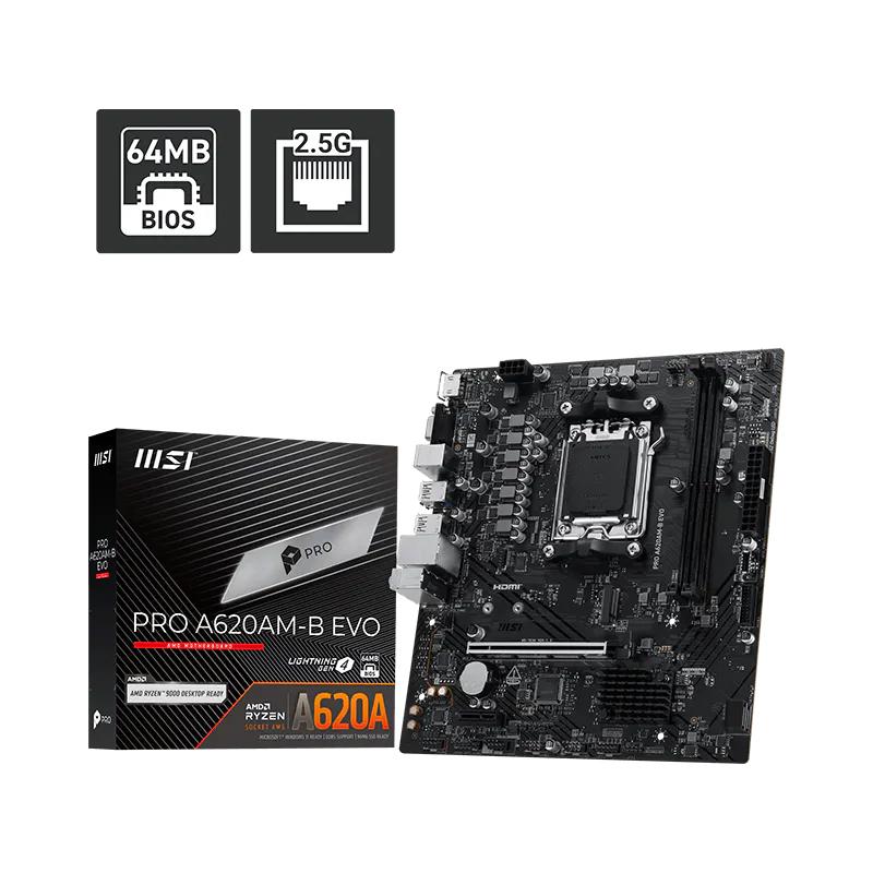 Motherboard MSI PRO A620AM-B EVO AM5 HDMI VGA