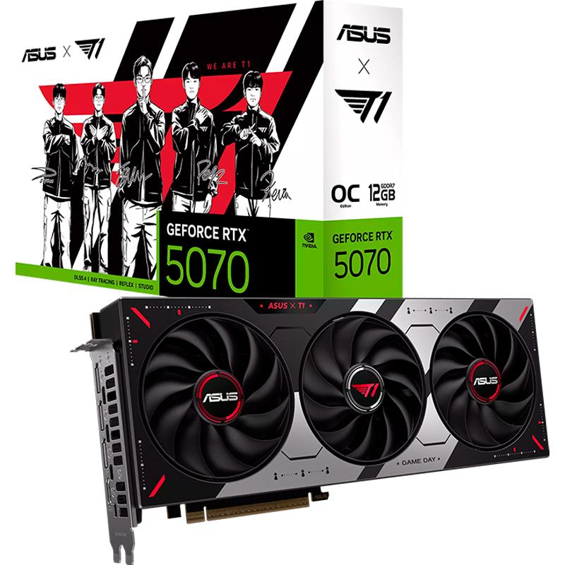 Tarjeta de video ASUS T1 GeForce RTX 5070 12GB GDDR7 OC Edition, PCI Express 5.0